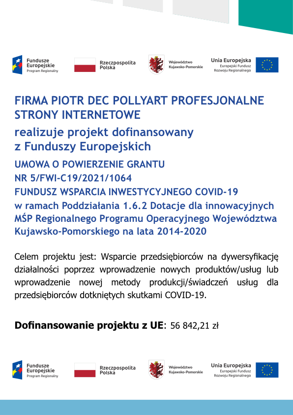 plakat informujący o zrealizowanym projekcie